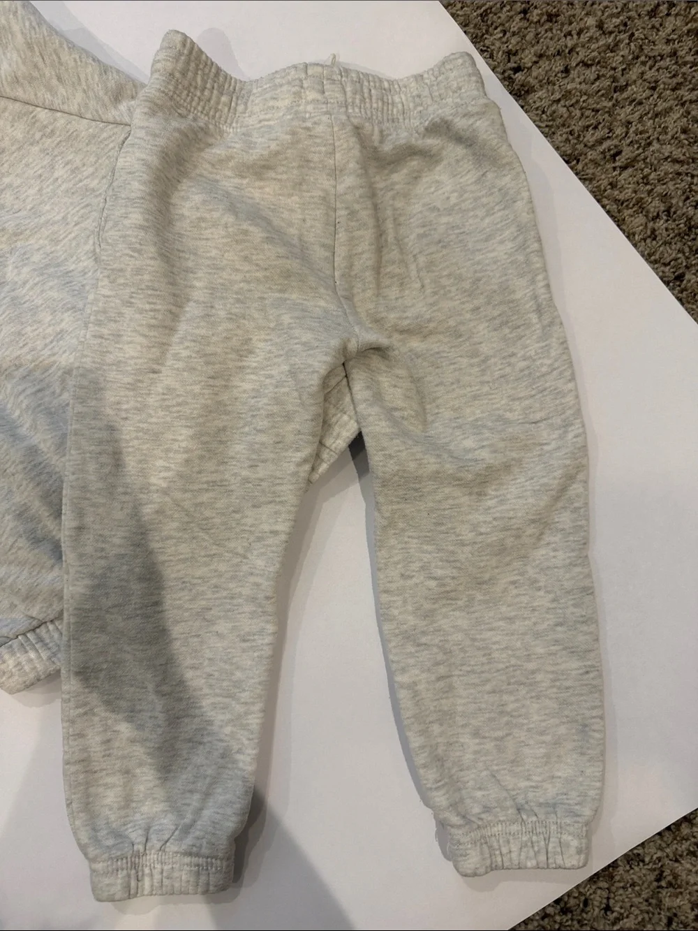 Old Navy Light Gray Cherry Zip Jogger Set
